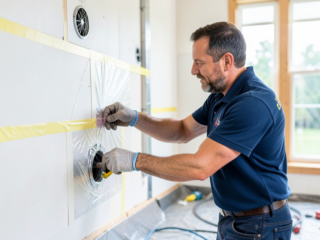How to keep dust out of your hvac system during a